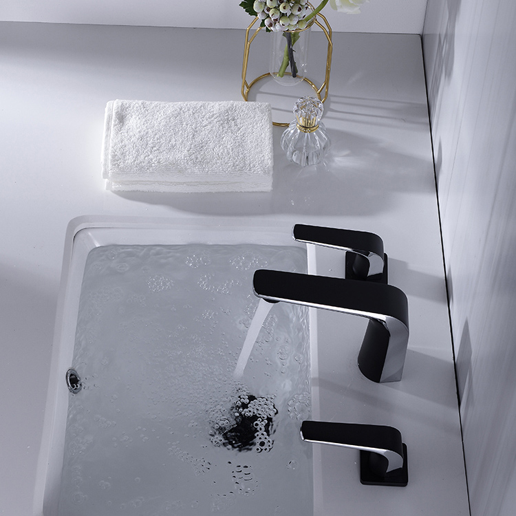 高品质 3 孔广泛的双把混水器水龙头浴室水槽水龙头