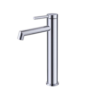 ISO9001 铜铬浴室面盆龙头台面安装黄铜单把水印洗手盆水槽混合水龙头